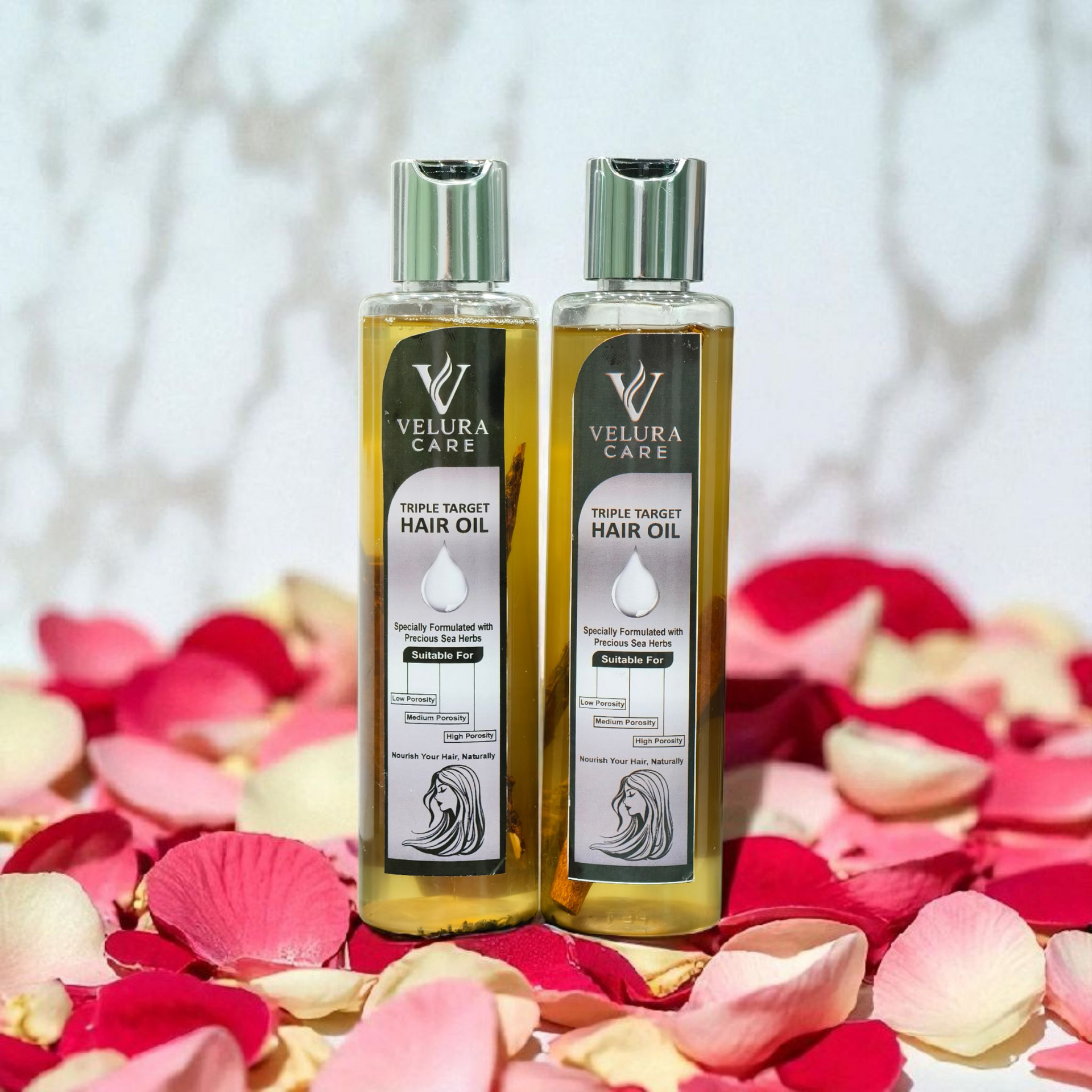 Triple Target Hair Oil – Herbal Hair Growth Oil for All Porosity